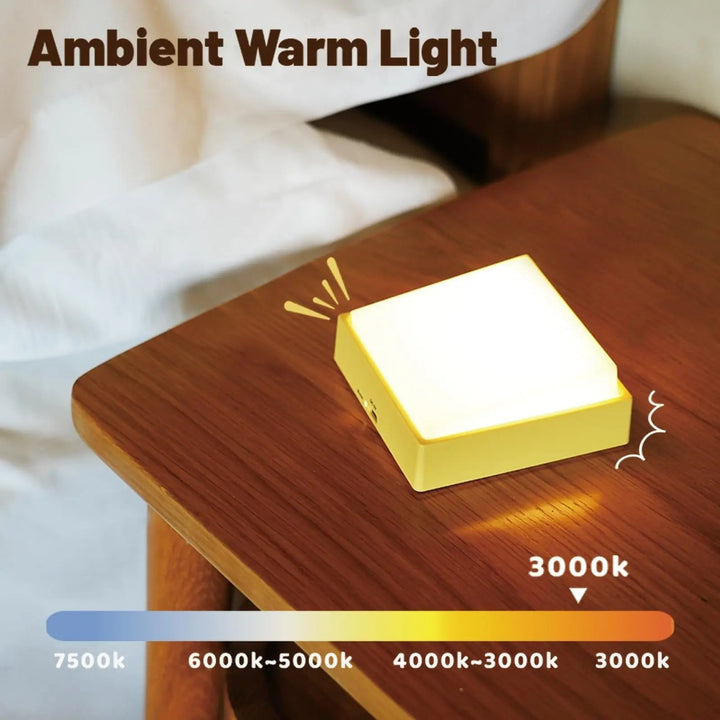Stornfield | Wireless dimmable night light – Rechargeable with timer & magnet attachment