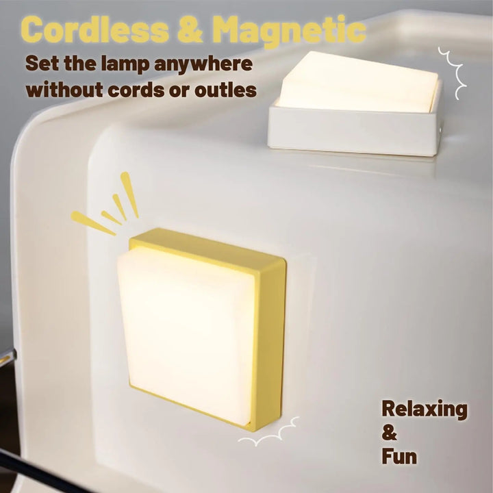 Stornfield | Wireless dimmable night light – Rechargeable with timer & magnet attachment