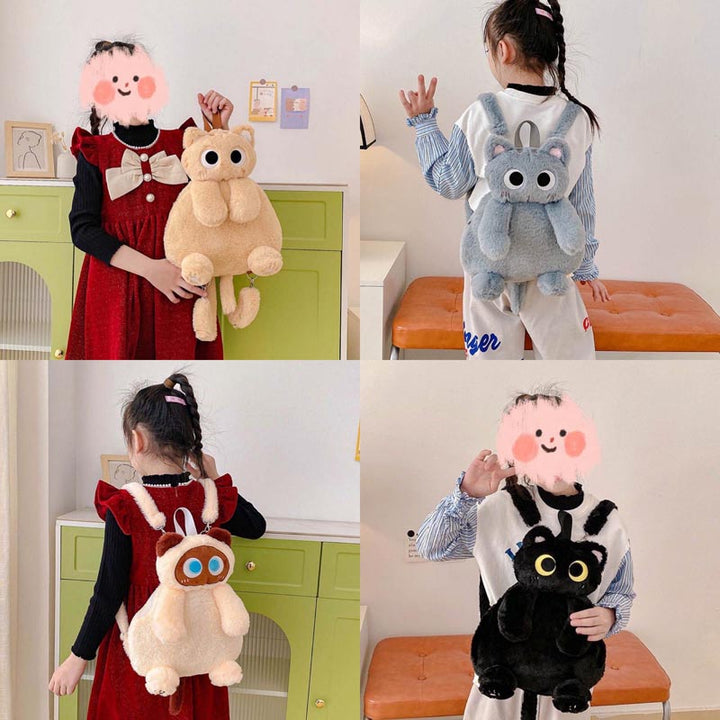 Stornfield | Cute Cat Plush Backpack