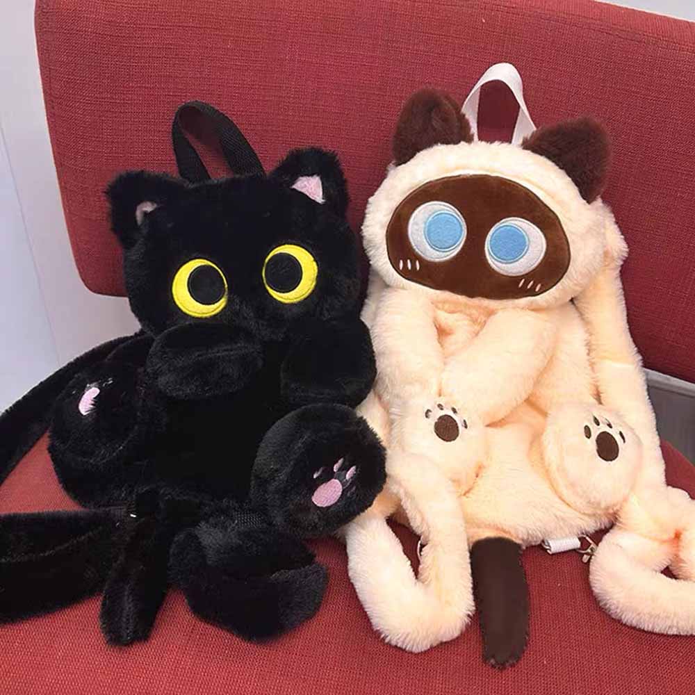 Stornfield | Cute Cat Plush Backpack