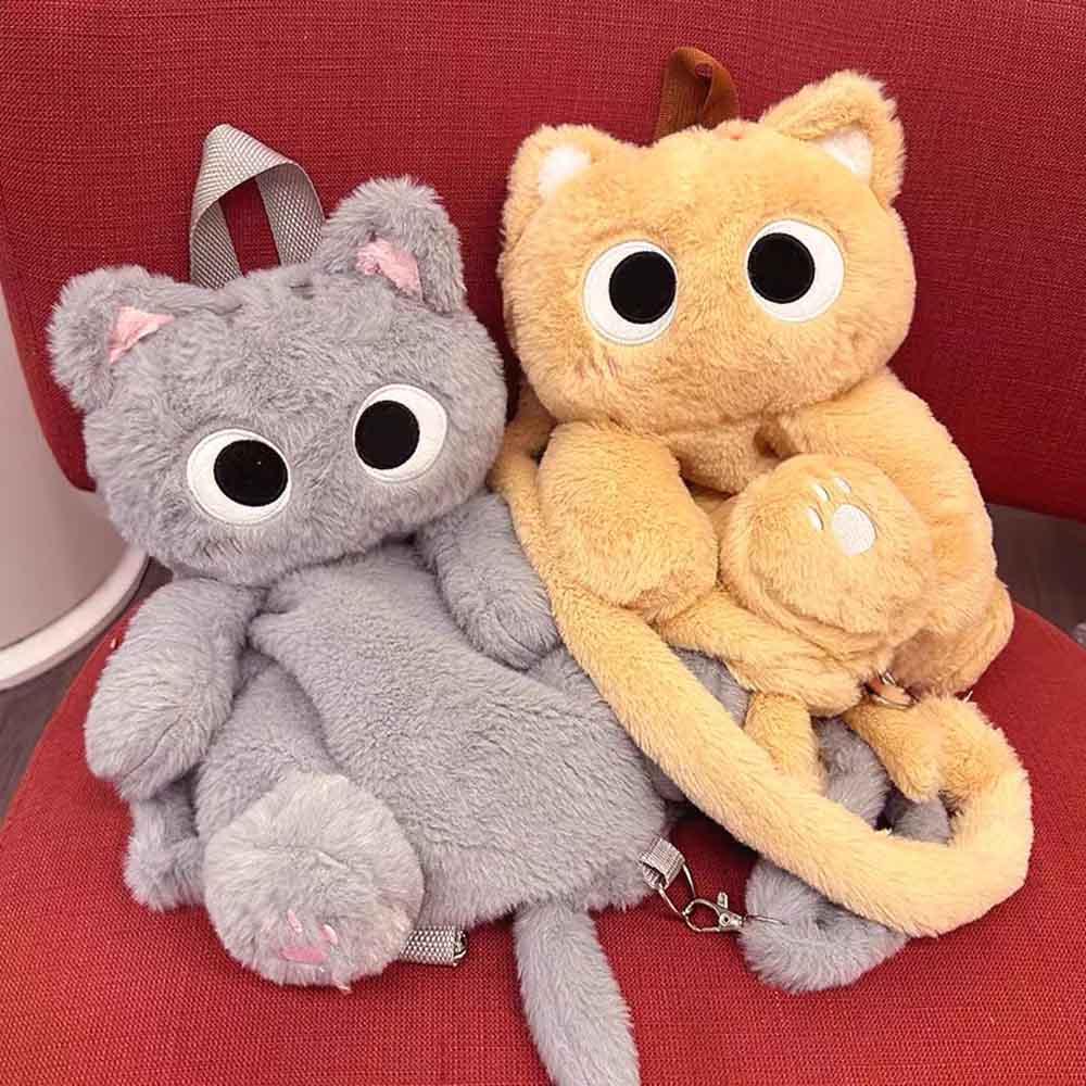 Stornfield | Cute Cat Plush Backpack