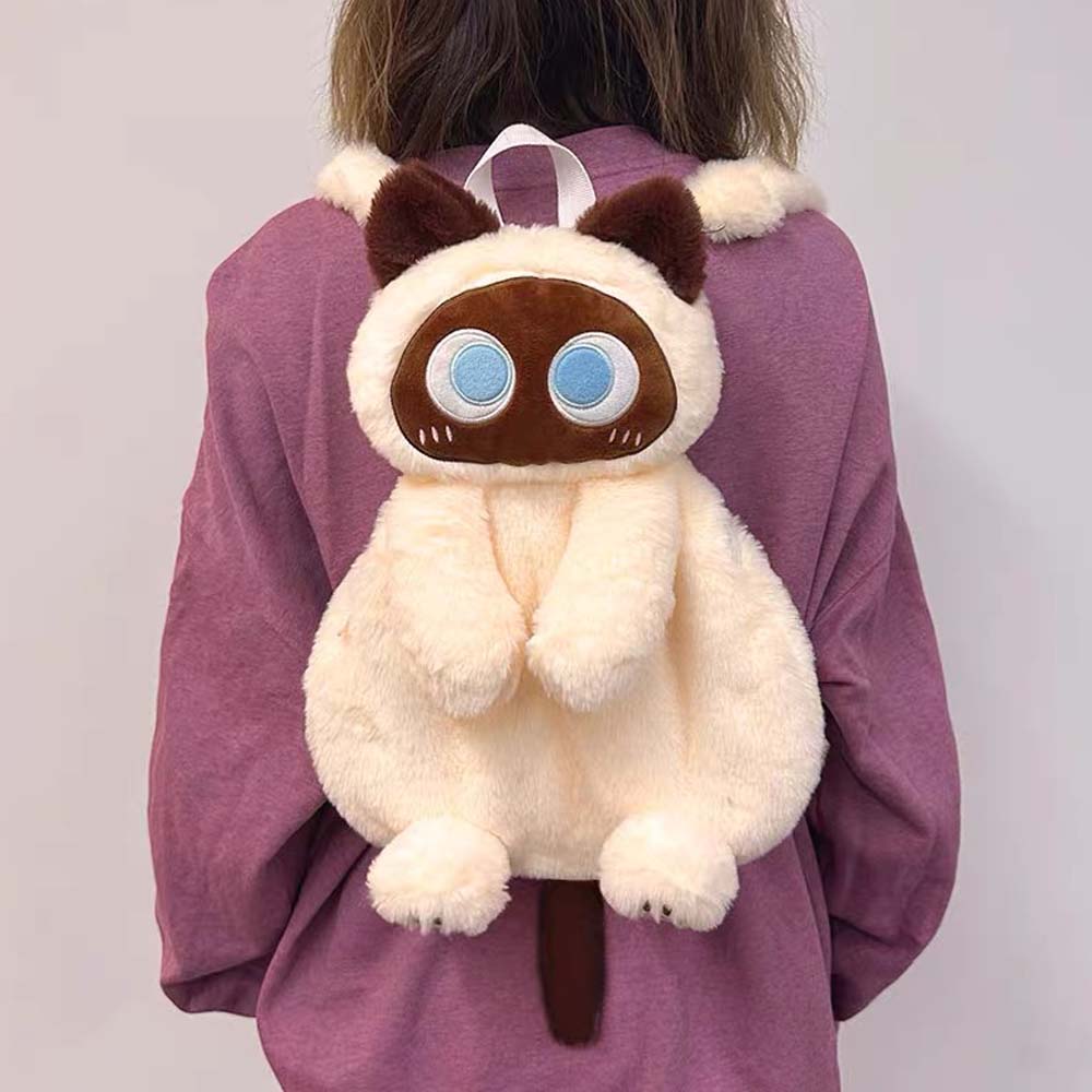 Stornfield | Cute Cat Plush Backpack