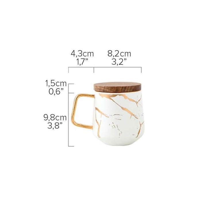 Kintsugi Nordic Ceramic Tall Mug | Stornfield