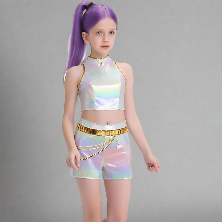 Stornfield | Kpop Halloween Costume Girls Holographic Outfit