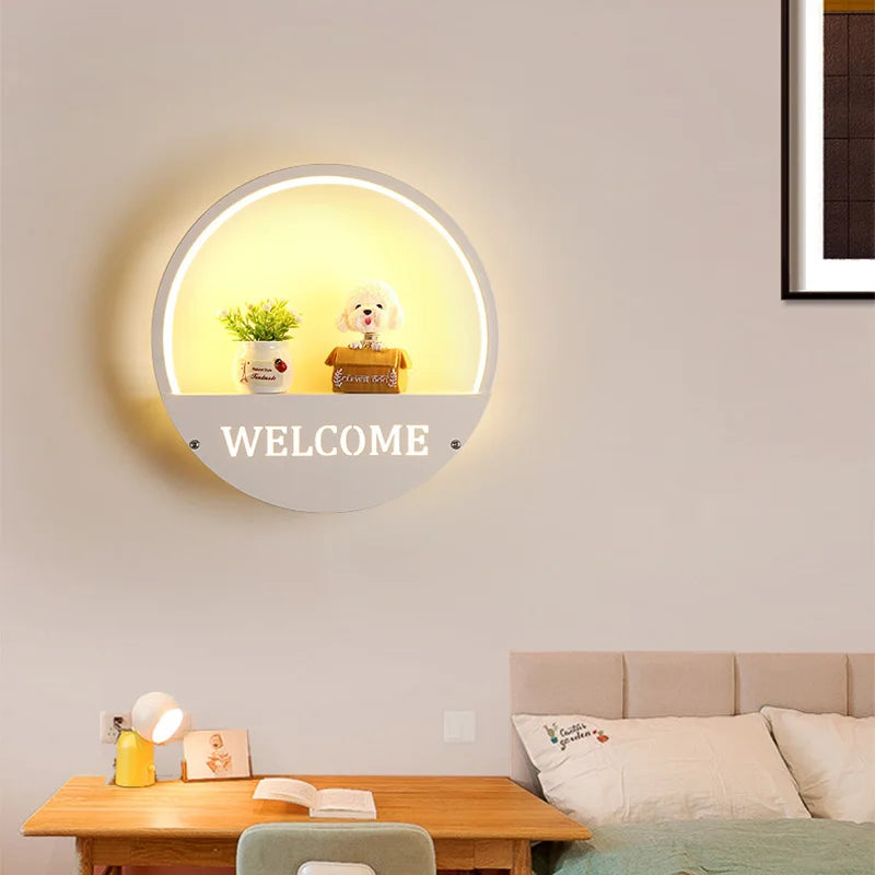 Wall light children's room – Creative LED night light wall lamp with bracket | Stornfield