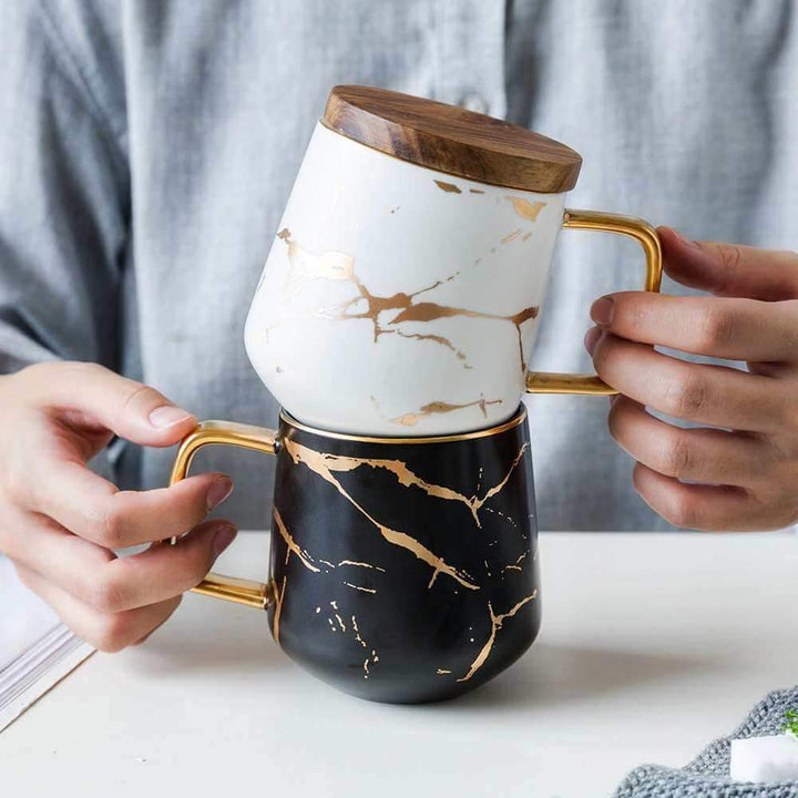 Kintsugi Nordic Ceramic Tall Mug | Stornfield