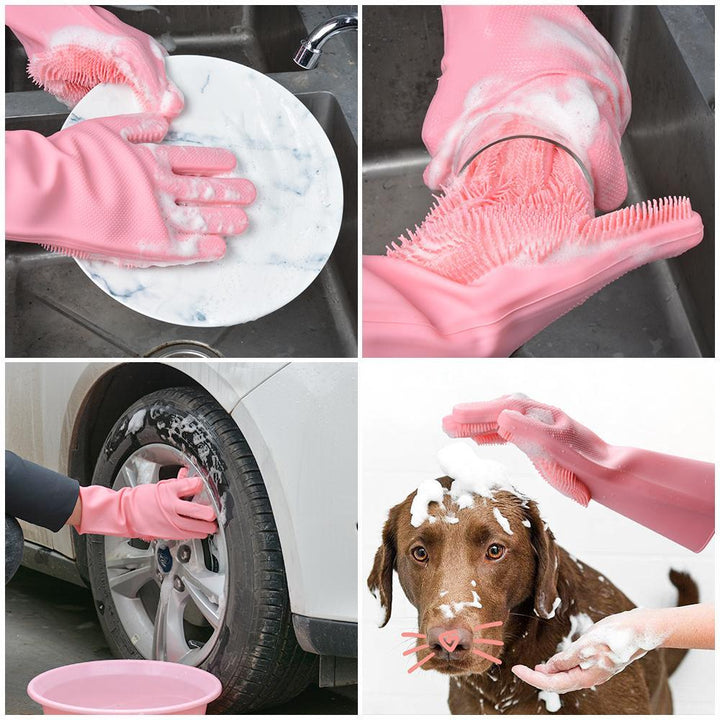 Magic Silicone Cleaning Gloves (in Pair) | Stornfield