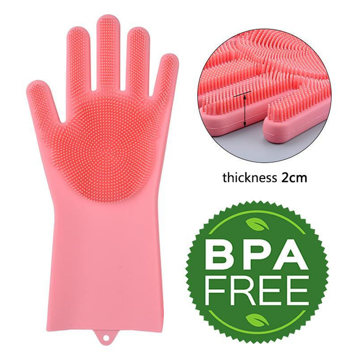 Magic Silicone Cleaning Gloves (in Pair) | Stornfield