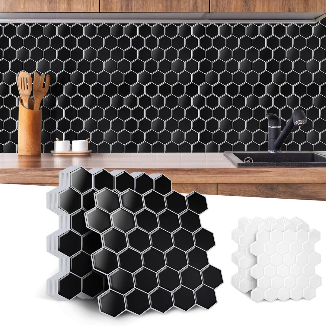 Self-adhesive tiles 10-piece set hexagon | Stornfield