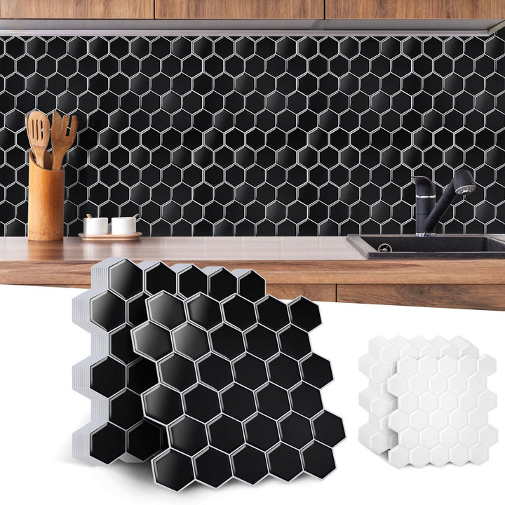 Self-adhesive tiles 10-piece set hexagon | Stornfield