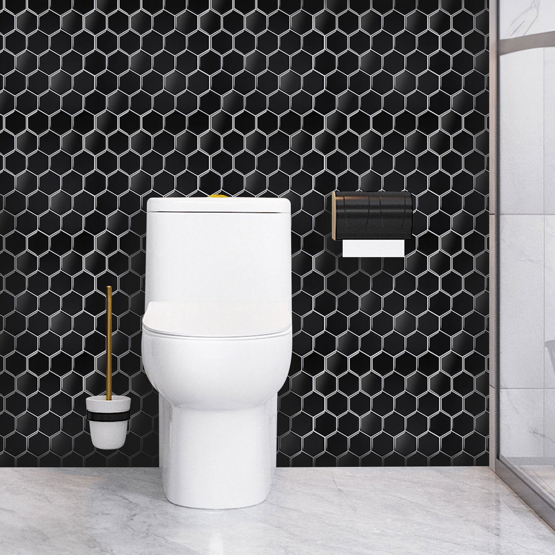 Self-adhesive tiles 10-piece set hexagon | Stornfield