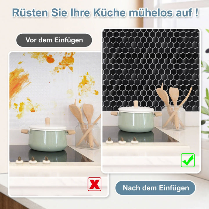 Self-adhesive tiles 10-piece set hexagon | Stornfield