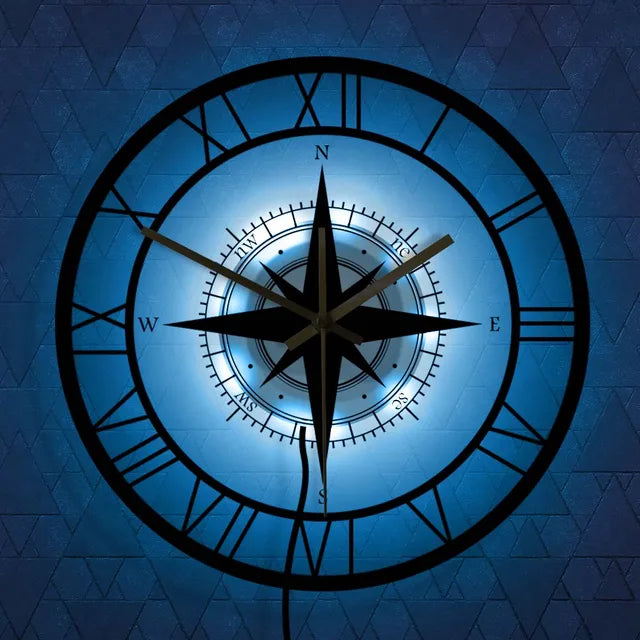 Stornfield | Nautical Compass Wall Clock