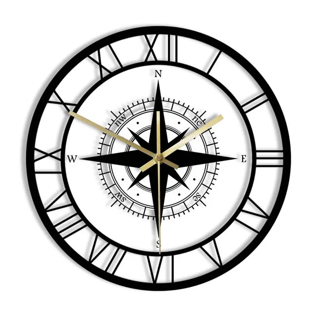 Stornfield | Nautical Compass Wall Clock