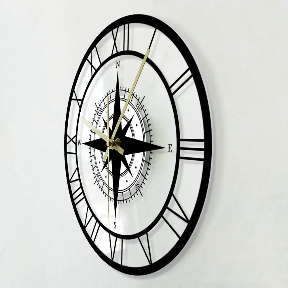 Stornfield | Nautical Compass Wall Clock
