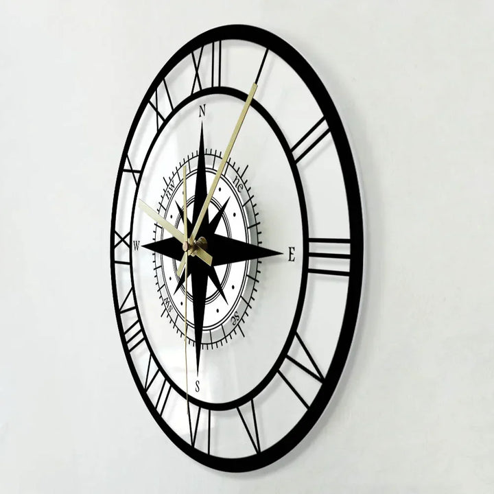 Stornfield | Nautical Compass Wall Clock