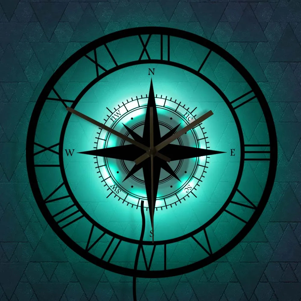 Stornfield | Nautical Compass Wall Clock