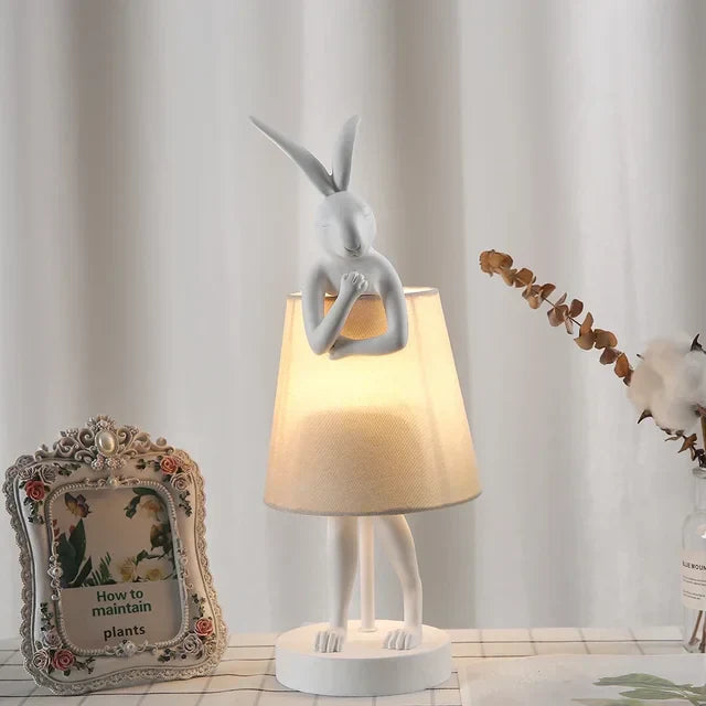 Rabbit Table Lamp – Dimmable LED Night Light in Modern Design for Kids' Room & Living Room | Stornfield