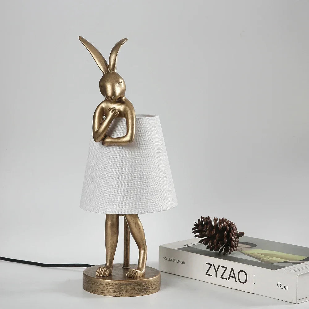 Rabbit Table Lamp – Dimmable LED Night Light in Modern Design for Kids' Room & Living Room | Stornfield