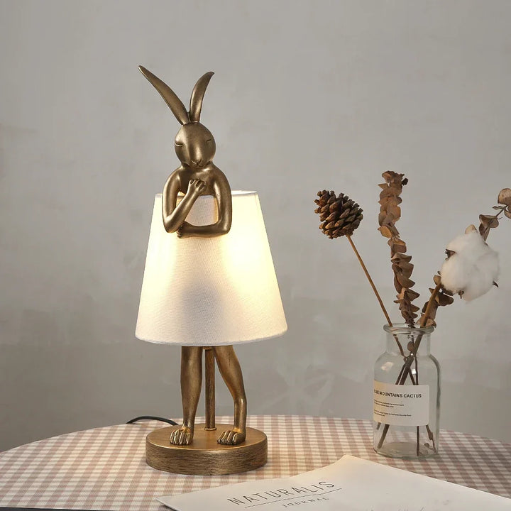 Rabbit Table Lamp – Dimmable LED Night Light in Modern Design for Kids' Room & Living Room | Stornfield