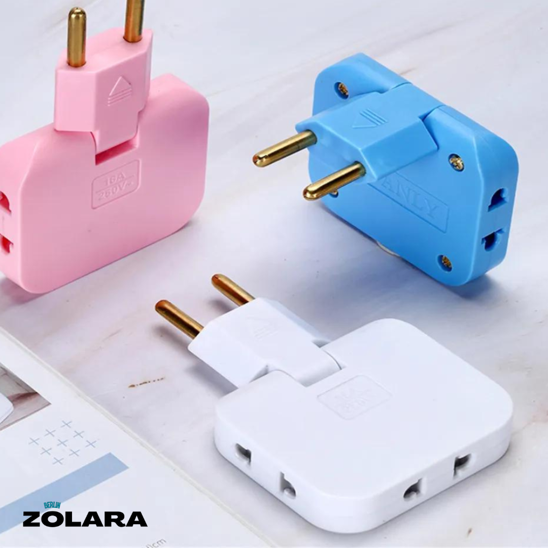 Rotatable EU Plug Adapter | Multi Power Sockets Eco (EU) | Stornfield