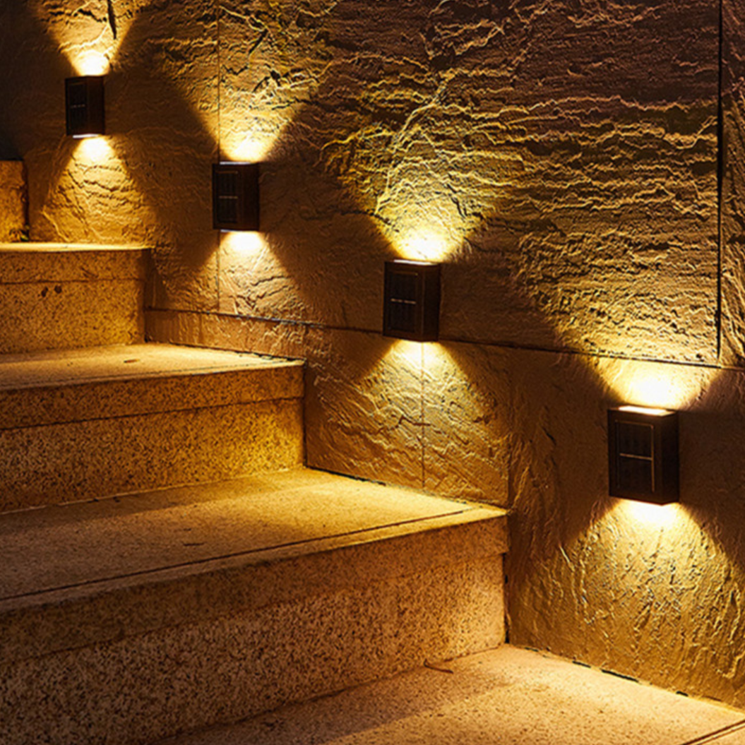 Stornfield | Deluxe Wireless LED Solar Wall Lights | Efficient and Economical Outdoor Lighting