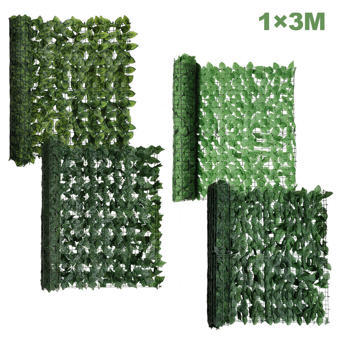Artificial Ivy Hedge Privacy Screen 1x3m | Stornfield