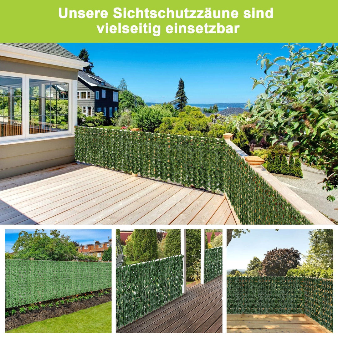 Artificial Ivy Hedge Privacy Screen 1x3m | Stornfield
