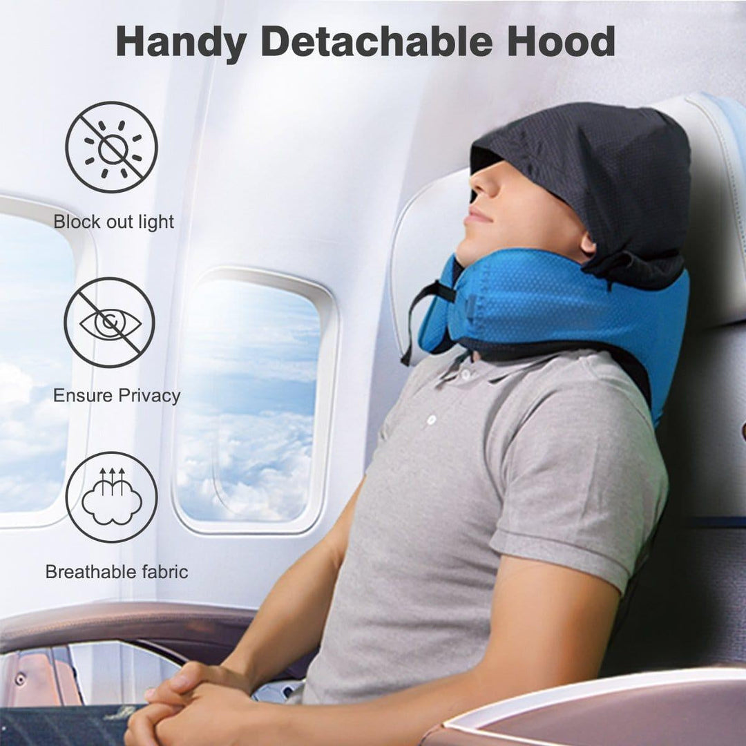 6 in 1 Ergonomic Hooded Travel Pillow | Stornfield