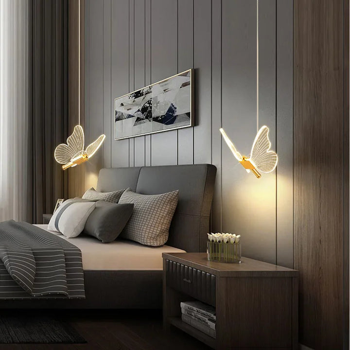 LED Butterfly Hanging Lamp - Modern Design for Children's Room | Stornfield