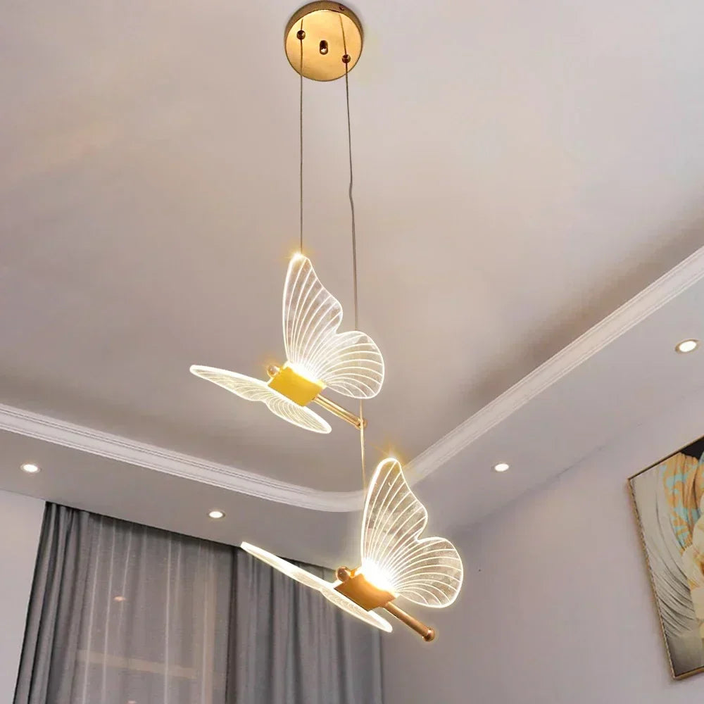 LED Butterfly Hanging Lamp - Modern Design for Children's Room | Stornfield