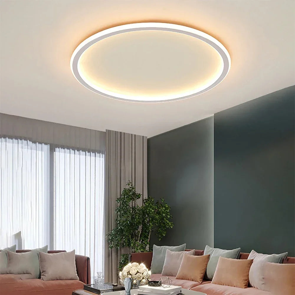 Scandinavian Round Ceiling Lamp - NordicGlow | Stornfield