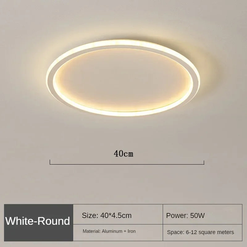 Scandinavian Round Ceiling Lamp - NordicGlow | Stornfield