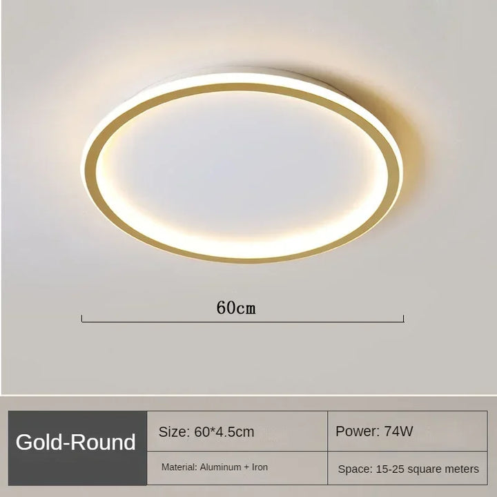 Scandinavian Round Ceiling Lamp - NordicGlow | Stornfield