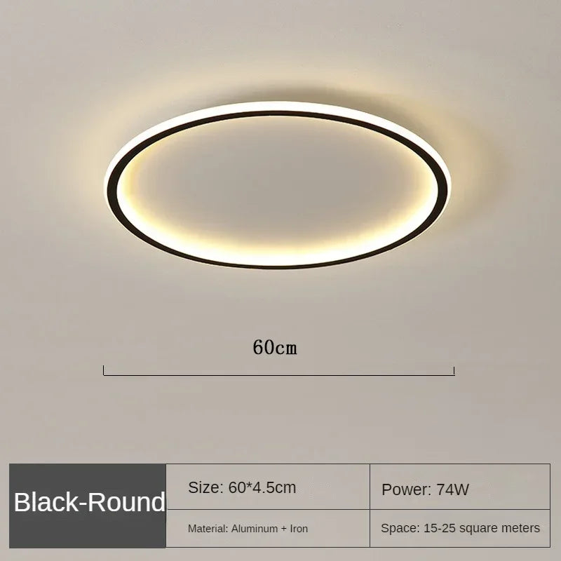 Scandinavian Round Ceiling Lamp - NordicGlow | Stornfield
