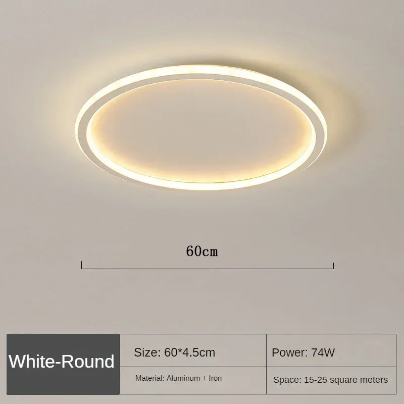 Scandinavian Round Ceiling Lamp - NordicGlow | Stornfield