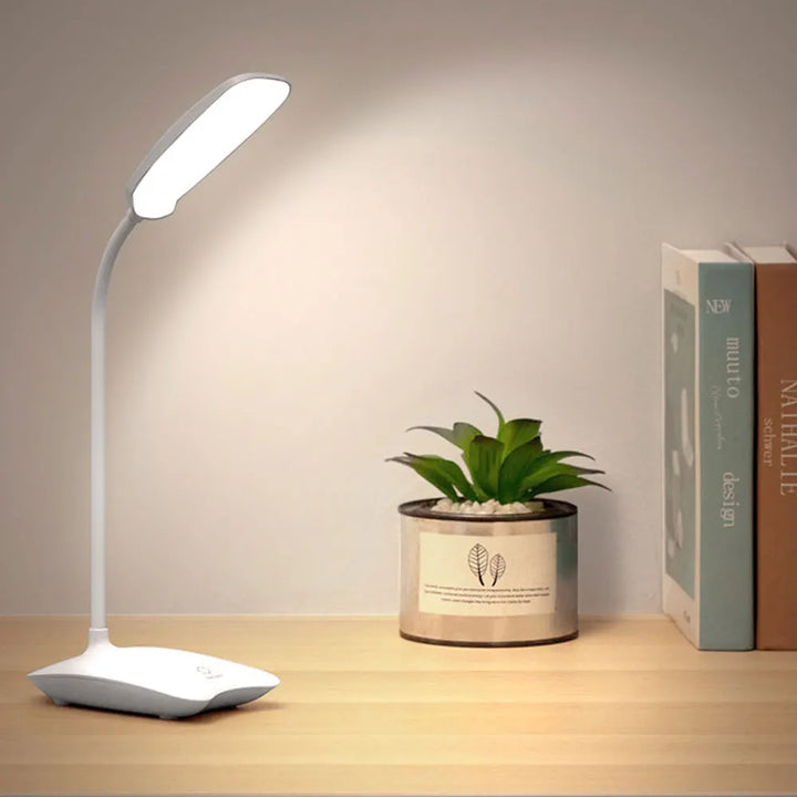 Multifunctional LED table lamp with flexible neck – Dimmable, eye-friendly, perfect for office and bedside | Stornfield