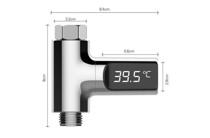 Digital Self-Powered Shower Thermometer | Stornfield