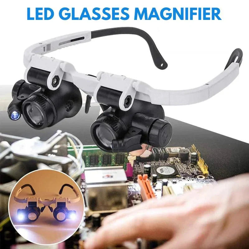 Stornfield | LED Magnifying Glasses with 8x, 15x, and 23x Magnification for Detailed Viewing and Precision Work