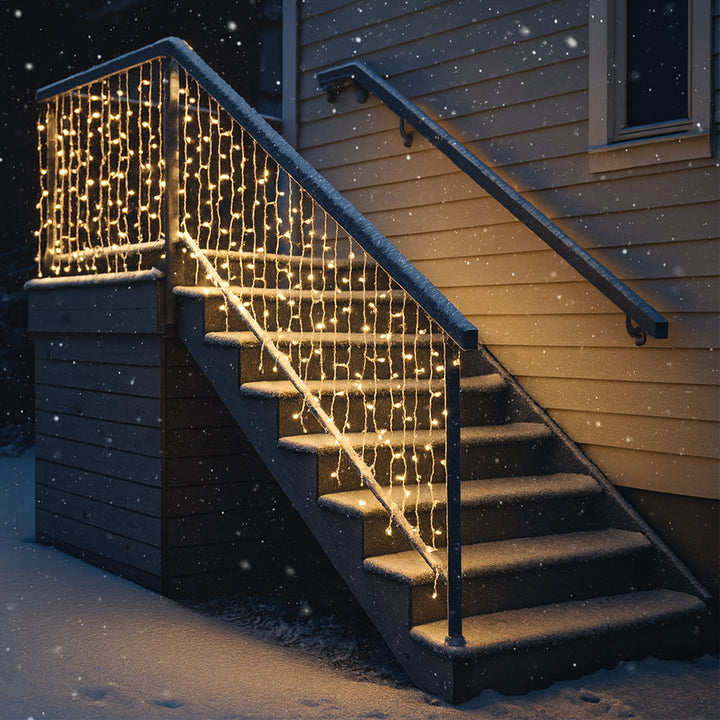 Fairy lights with icicles 95 LED 3 meters, warm white | Stornfield