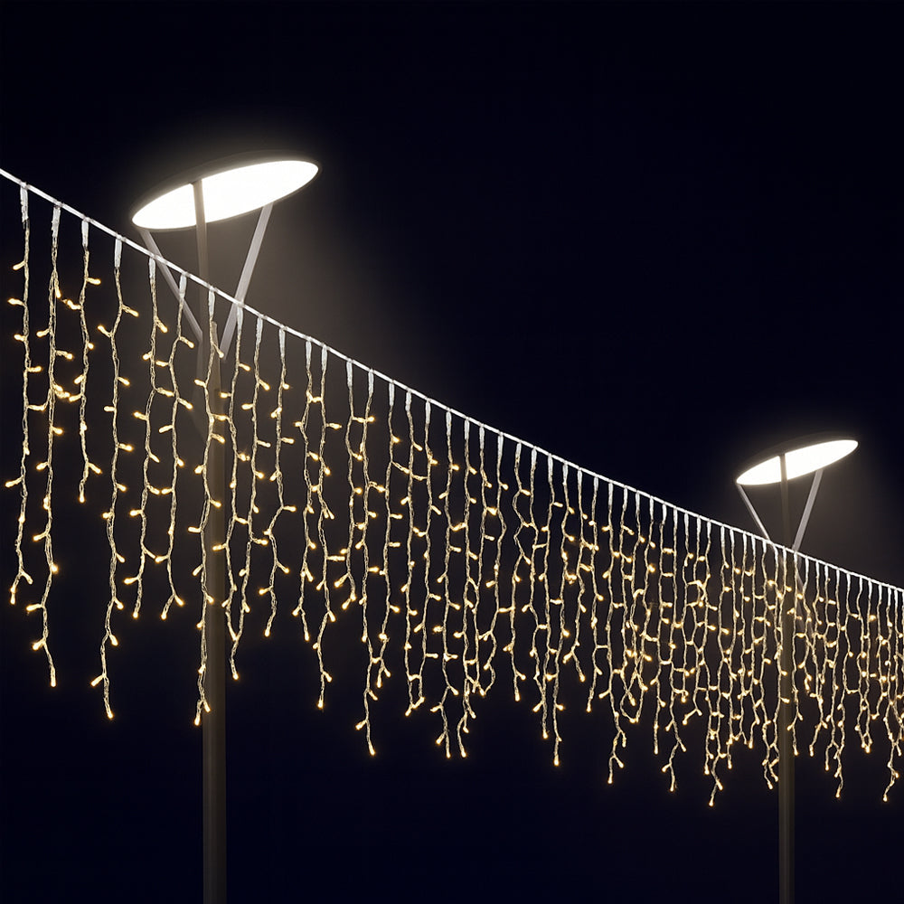 Fairy lights with icicles 95 LED 3 meters, warm white | Stornfield