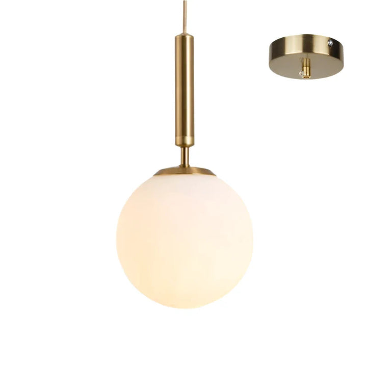 Luxurious pendant lamp in gold – Modern hanging light for staircase or living area | Stornfield