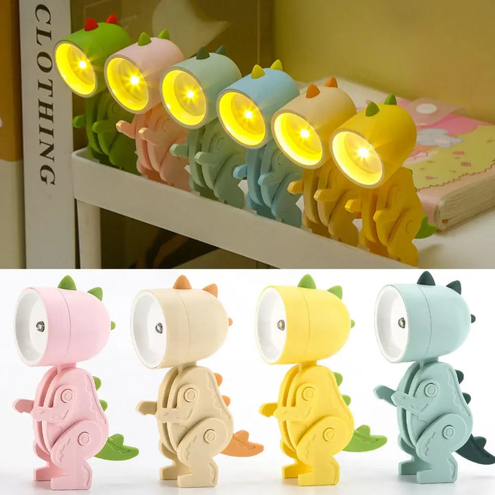 Cute Dinosaur LED Table Lamps – Adjustable Animal Figures Night Lights for Children | Stornfield