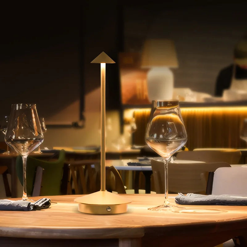 Modern LED table lamp with touch sensor – Dimmable, Wireless and Minimalist Design | Stornfield