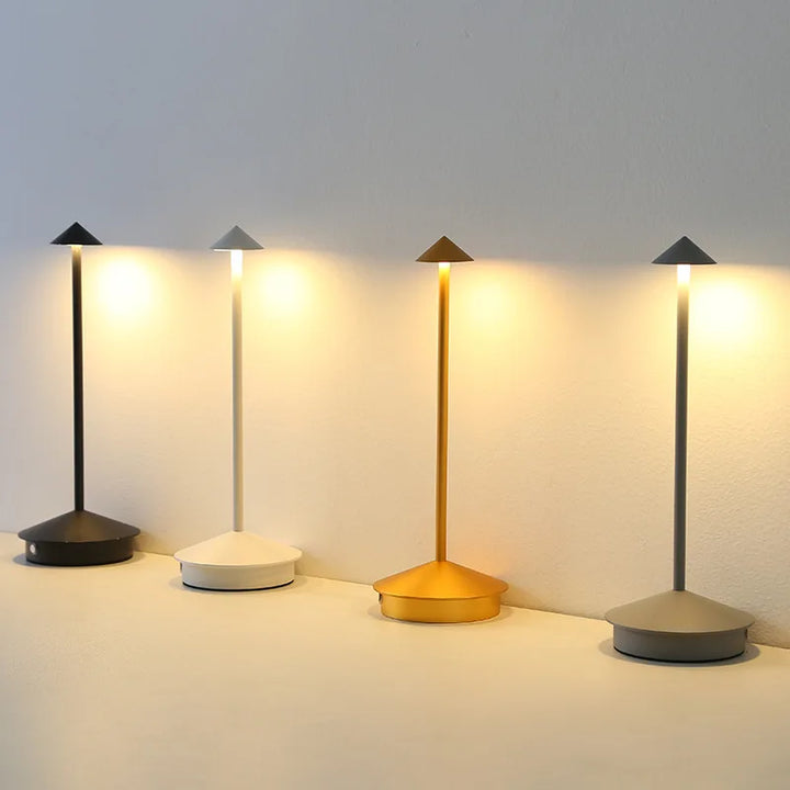 Modern LED table lamp with touch sensor – Dimmable, Wireless and Minimalist Design | Stornfield