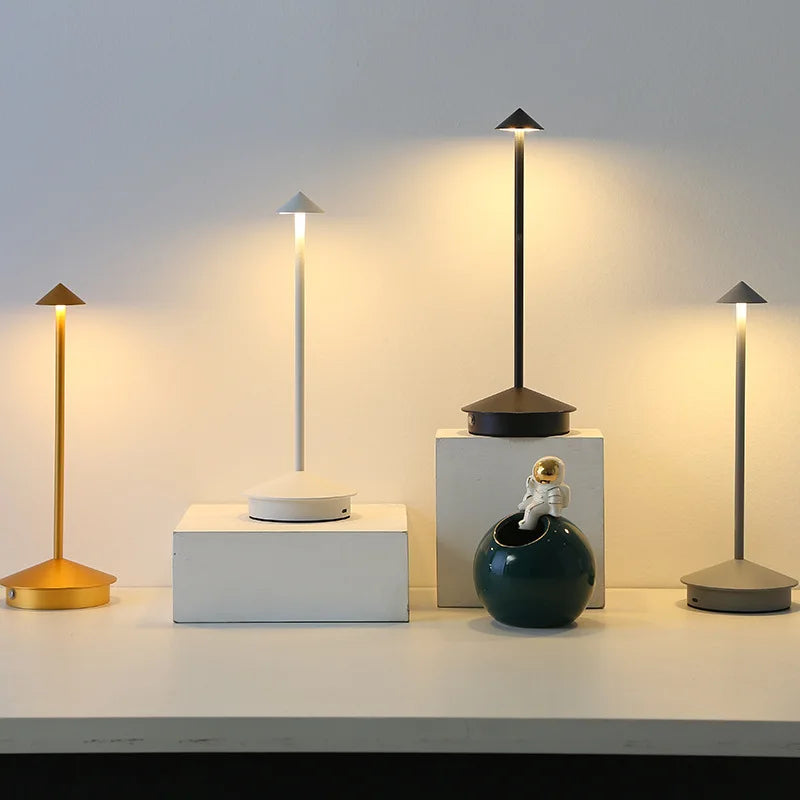 Modern LED table lamp with touch sensor – Dimmable, Wireless and Minimalist Design | Stornfield