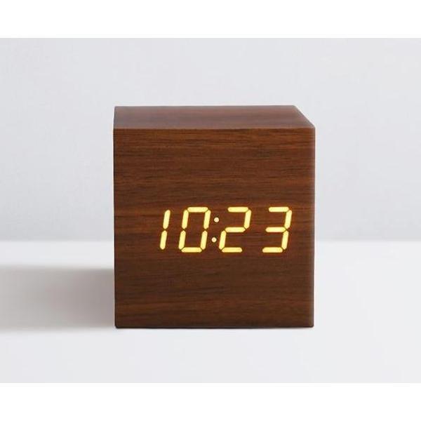 LED Wooden Cube Alarm Clock | Stornfield
