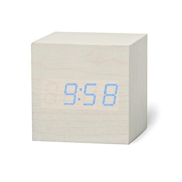 LED Wooden Cube Alarm Clock | Stornfield