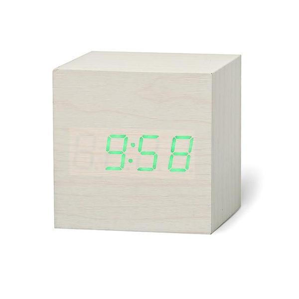 LED Wooden Cube Alarm Clock | Stornfield