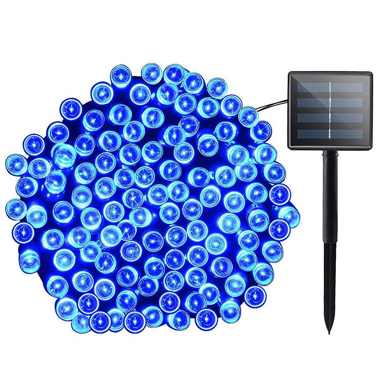 Stornfield | 200 LED Christmas Decoration Festival Outdoor Waterproof Solar String Lights, Length: 22m (Blue)